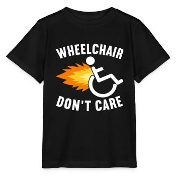Personnes en fauteuil roulant Fauteuil roulant - T-shirt bio MINI CREATOR Stanley/Stella Enfant - noir - Devant - Mikhail (115cm)