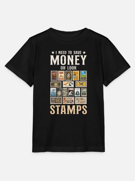 Briefmarkensammler Briefmarken-Enthusiast - Stanley/Stella Kinder T-Shirt MINI CREATOR  - Schwarz