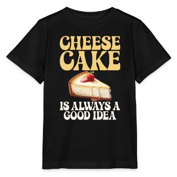 Cheesecake Gift - Stanley/Stella MINI CREATOR Kids’ T-Shirt - black - Front - Mikhail (115cm)
