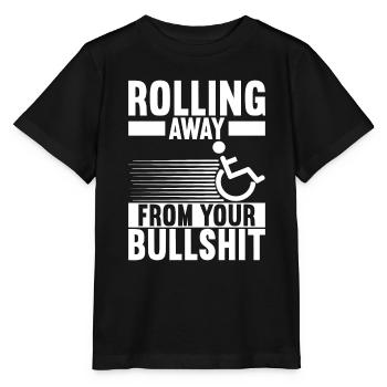 Personnes en fauteuil roulant Fauteuil roulant - T-shirt bio MINI CREATOR Stanley/Stella Enfant - noir - Devant - Mikhail (115cm)