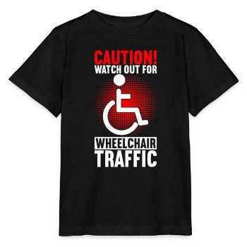 Personnes en fauteuil roulant Fauteuil roulant - T-shirt bio MINI CREATOR Stanley/Stella Enfant - noir - Devant - Mikhail (115cm)