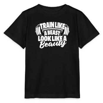 Weightlifting Weightlifter - Stanley/Stella MINI CREATOR Kids’ T-Shirt - black - Front - Mikhail (115cm)