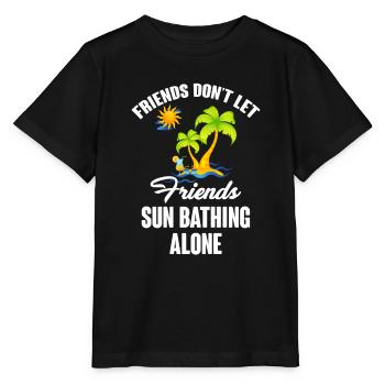 Les amis ne laissent pas leurs amis seuls en été - T-shirt bio MINI CREATOR Stanley/Stella Enfant - noir - Devant - Mikhail (115cm)