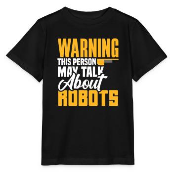 Robotics Robot Programmer - Stanley/Stella MINI CREATOR Kids’ T-Shirt - black - Front - Mikhail (115cm)