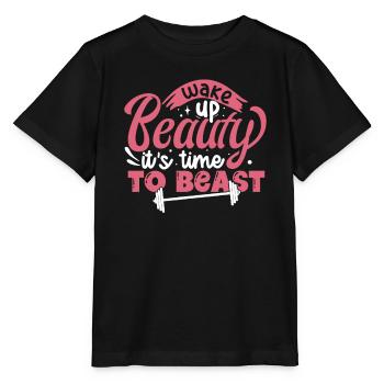 Weightlifting Weightlifter - Stanley/Stella MINI CREATOR Kids’ T-Shirt - black - Front - Mikhail (115cm)