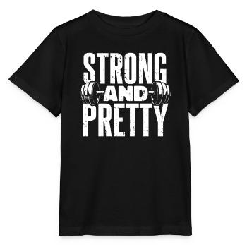 Gewichtheben Gewichtheber Strong And Pretty - Stanley/Stella Kinder T-Shirt MINI CREATOR  - Schwarz - Vorne - Mikhail (115cm)