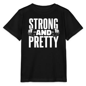 Gewichtheben Gewichtheber Strong And Pretty - Stanley/Stella Kinder T-Shirt MINI CREATOR  - Schwarz - Vorne - Mikhail (115cm)