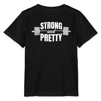 Gewichtheben Gewichtheber Strong And Pretty - Stanley/Stella Kinder T-Shirt MINI CREATOR  - Schwarz - Vorne - Mikhail (115cm)