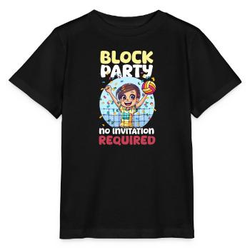 Volleyball-Block-Party! Keine Einladung erforderlich - Stanley/Stella Kinder T-Shirt MINI CREATOR  - Schwarz - Vorne - Mikhail (115cm)