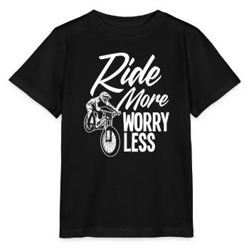 Ride More Bike Mountain Bike - Stanley/Stella MINI CREATOR Kids’ T-Shirt - black - Front - Mikhail (115cm)