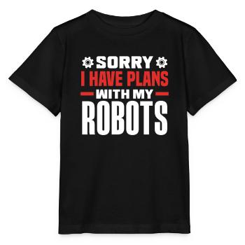 Robotics Robot Programmer - Stanley/Stella MINI CREATOR Kids’ T-Shirt - black - Front - Mikhail (115cm)