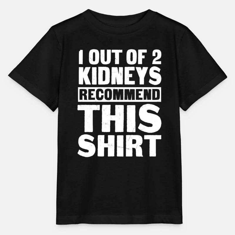Drôle de chemise de greffe de rein - T-shirt bio MINI CREATOR Stanley/Stella Enfant - noir