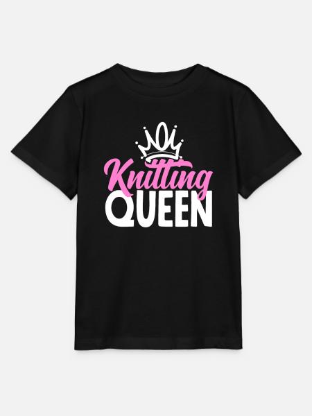 Lustiges Stricken Stricknadel Geschenk - Stanley/Stella Kinder T-Shirt MINI CREATOR  - Schwarz