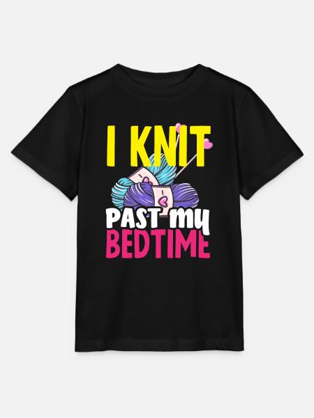 Lustiges Stricken Stricknadel Geschenk - Stanley/Stella Kinder T-Shirt MINI CREATOR - Schwarz