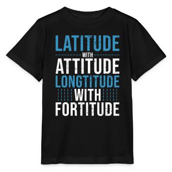 Geografie Erdkunde Kartologie Lustig - Stanley/Stella Kinder T-Shirt MINI CREATOR  - Schwarz - Vorne - Mikhail (115cm)