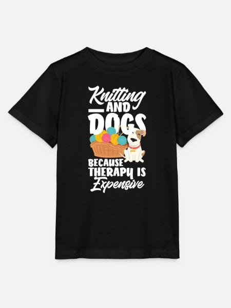 Lustiges Stricken Stricknadel Geschenk - Stanley/Stella Kinder T-Shirt MINI CREATOR - Schwarz