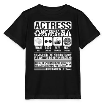 Schauspielerin Sarkasmus lustig Geschenk Schauspielerin - Stanley/Stella Kinder T-Shirt MINI CREATOR  - Schwarz - Vorne - Mikhail (115cm)