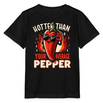 Amateur de cuisine épicée, chef des Chili Peppers - T-shirt bio MINI CREATOR Stanley/Stella Enfant - noir - Devant - Mikhail (115cm)