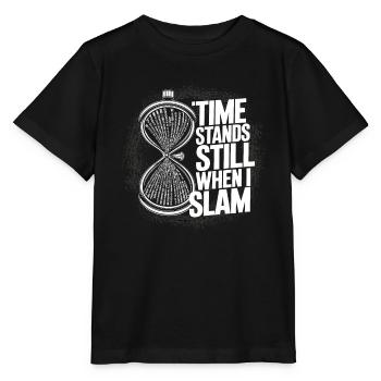 Poetry Slam Writer Poet Literature Slam Poetry Day - Stanley/Stella MINI CREATOR Kids’ T-Shirt - black - Front - Mikhail (115cm)