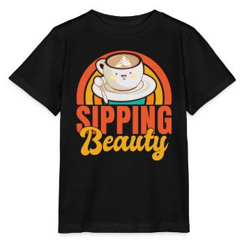 Coffee Gifts - Stanley/Stella Kinder T-Shirt MINI CREATOR  - Schwarz - Vorne - Mikhail (115cm)