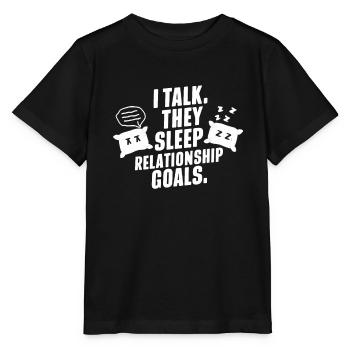 Parler dans le sommeil, Somniloquie, Parler dans le sommeil - T-shirt bio MINI CREATOR Stanley/Stella Enfant - noir - Devant - Mikhail (115cm)