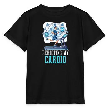 Netzwerktechnik Neustart ist mein Cardio - Stanley/Stella Kinder T-Shirt MINI CREATOR  - Schwarz - Vorne - Mikhail (115cm)