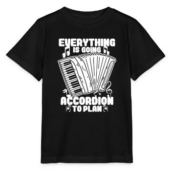 Accordéon Polka musique cadeau - T-shirt bio MINI CREATOR Stanley/Stella Enfant - noir - Devant - Mikhail (115cm)