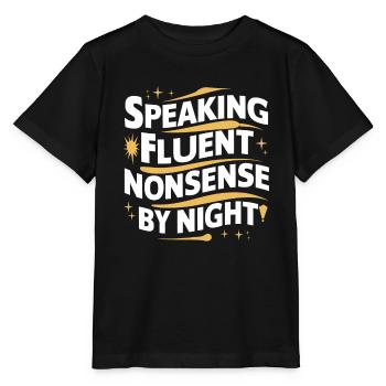 Parler dans le sommeil, Somniloquie, Parler dans le sommeil - T-shirt bio MINI CREATOR Stanley/Stella Enfant - noir - Devant - Mikhail (115cm)