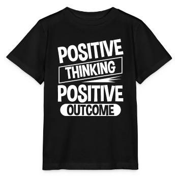 Pensée positive Résultat positif 4 - T-shirt bio MINI CREATOR Stanley/Stella Enfant - noir - Devant - Mikhail (115cm)