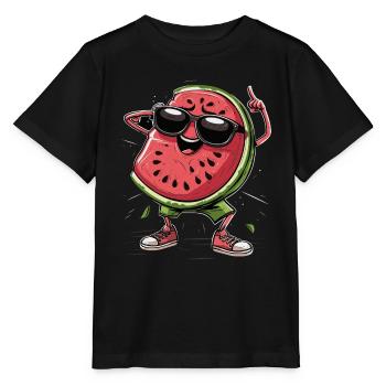 Watermelon - Stanley/Stella MINI CREATOR Kids’ T-Shirt - black - Front - Mikhail (115cm)