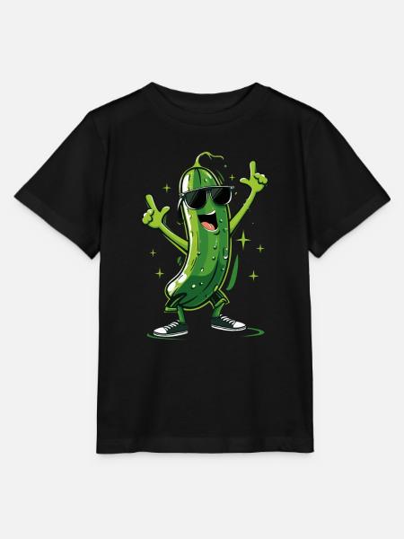 Gurke - Stanley/Stella Kinder T-Shirt MINI CREATOR  - Schwarz