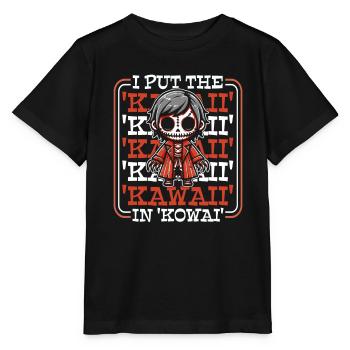 Anime Manga Unheimlich Nett - Stanley/Stella Kinder T-Shirt MINI CREATOR  - Schwarz - Vorne - Mikhail (115cm)
