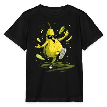 Birne - Stanley/Stella Kinder T-Shirt MINI CREATOR  - Schwarz - Vorne - Mikhail (115cm)