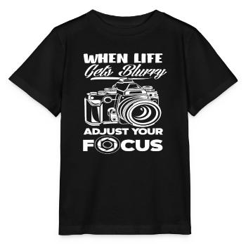 Photograph Fokusieren - Stanley/Stella Kinder T-Shirt MINI CREATOR  - Schwarz - Vorne - Mikhail (115cm)