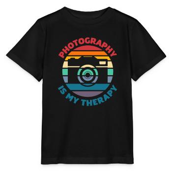 Photographer Photographer Therapy - Stanley/Stella MINI CREATOR Kids’ T-Shirt - black - Front - Mikhail (115cm)