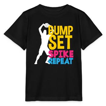 Lustiges Volleyball Geschenk - Stanley/Stella Kinder T-Shirt MINI CREATOR  - Schwarz - Vorne - Mikhail (115cm)
