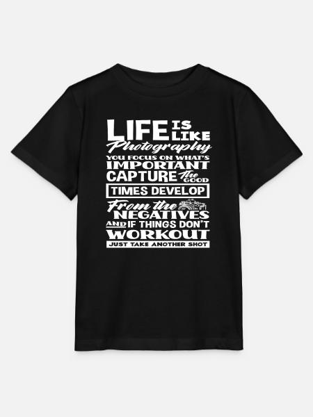 Photograph Leben - Stanley/Stella Kinder T-Shirt MINI CREATOR  - Schwarz
