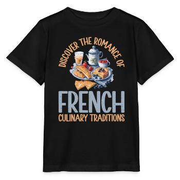 Cadeaux culinaires français - T-shirt bio MINI CREATOR Stanley/Stella Enfant - noir - Devant - Mikhail (115cm)