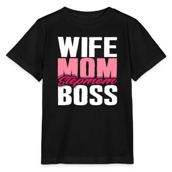 Belle-mère - T-shirt bio MINI CREATOR Stanley/Stella Enfant - noir - Devant - Mikhail (115cm)