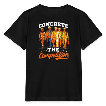Straßenarbeiter Beton Die Konkurrenz - Stanley/Stella Kinder T-Shirt MINI CREATOR  - Schwarz - Vorne - Mikhail (115cm)