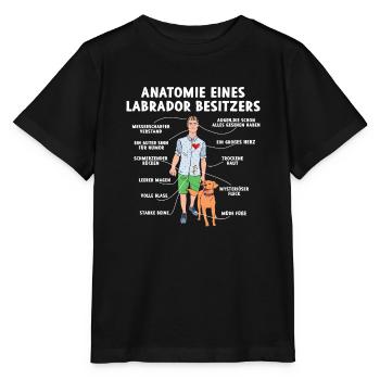 Anatomie eines Labrador Besitzers - Stanley/Stella Kinder T-Shirt MINI CREATOR  - Schwarz - Vorne - Mikhail (115cm)
