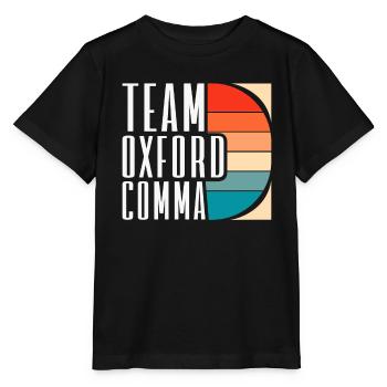 Équipe Oxford Virgule Grammaire Police Professeur d’Anglais - T-shirt bio MINI CREATOR Stanley/Stella Enfant - noir - Devant - Mikhail (115cm)