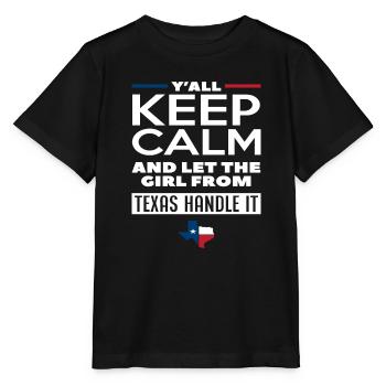 Texas Girl Texan - Stanley/Stella MINI CREATOR Kids’ T-Shirt - black - Front - Mikhail (115cm)