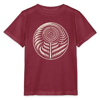 Pétroglyphe Art rupestre ancien Rock dessin indien - T-shirt bio MINI CREATOR Stanley/Stella Enfant - bordeaux - Devant - Kain (125cm)