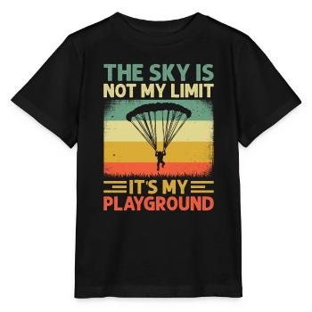 Parachutisme Parachutisme - T-shirt bio MINI CREATOR Stanley/Stella Enfant - noir - Devant - Mikhail (115cm)