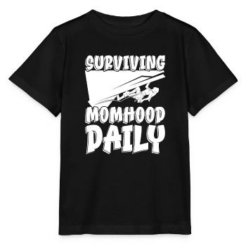 Mama Mutter Klettern Kletternde Mutterschaft - Stanley/Stella Kinder T-Shirt MINI CREATOR  - Schwarz - Vorne - Mikhail (115cm)