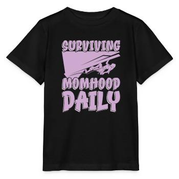 Mama Mutter Klettern Kletternde Mutterschaft - Stanley/Stella Kinder T-Shirt MINI CREATOR  - Schwarz - Vorne - Mikhail (115cm)