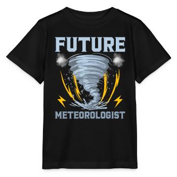 Future Meteorologist Gift For Kids Cool - Stanley/Stella MINI CREATOR Kids’ T-Shirt - black - Front - Mikhail (115cm)