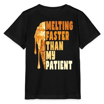 Fondre plus vite que ma patience - T-shirt bio MINI CREATOR Stanley/Stella Enfant - noir - Devant - Mikhail (115cm)