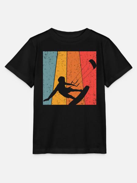 Kitesurfing - Stanley/Stella Kinder T-Shirt MINI CREATOR  - Schwarz